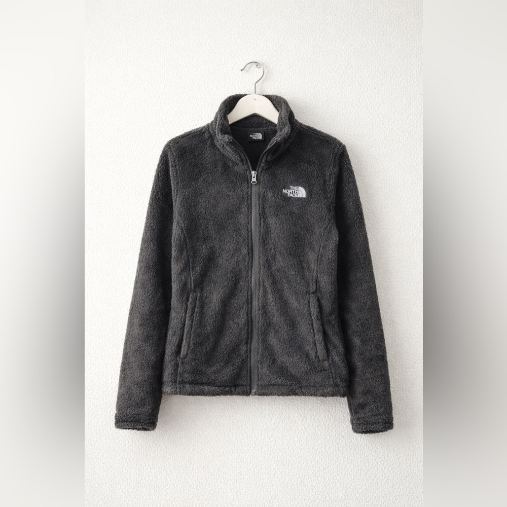 The North Face Women’s Full Zip Fleece Jacket Black Outdoor Hiking Size Small